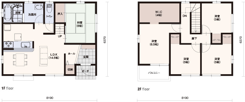 ■1F面積/50.51m² ■2F面積/49.68m² ■延床面積/100.19m²(30.30坪)