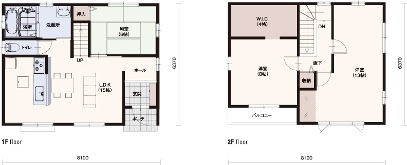 ■1F面積/50.51m² ■2F面積/48.85m² ■延床面積/99.36m²(30.05坪)
